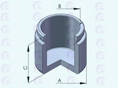 ERT 150897-C Piston, brake caliper